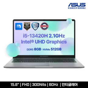 ASUS ExpertBook P1 P1503CVA-S70532 i58GB512GB 인강사무용 노트북 프리도스 비즈니스북
