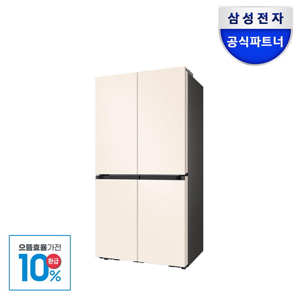[으뜸효율] 삼성전자 비스포크 4도어 1등급 RF90DG91114E 푸드쇼케이스 902리터 대용량 냉장고