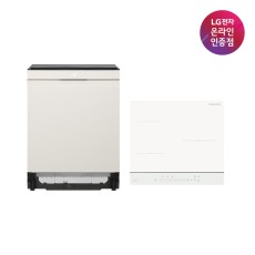 [으뜸효율 대상] LG 디오스 오브제컬렉션 식기세척기 인덕션 세트 DUE6BGL1E+BEI3QKHLO (6BGL1E-QKH)