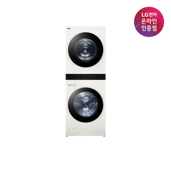 [으뜸효율 대상] LG 트롬 트루스팀 워시타워 W21EEAM 24kg+21kg 색상선택가능