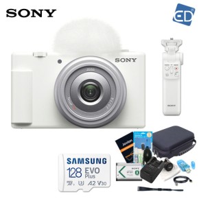 소니정품 ZV-1M2 (화이트)+ GP-VPT2BT 무선그립+ACC-TRBX 충전키트128G(4K)+소니가방풀패키지 ED