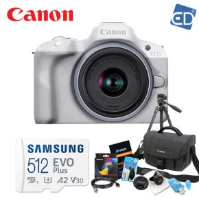 캐논정품 EOS R50(화이트)  RF S18-45mm128G+8종패키지ED (메모리 512GB로 용량 UP)