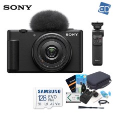 소니정품 ZV-1M2 (블랙)+ GP-VPT2BT 무선그립+ACC-TRBX 충전키트128G(4K)+소니가방풀패키지 ED