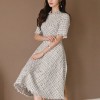 엘레나 여성 트위드 롱하객룩빅 사이즈 드레스 단아한