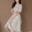 엘레나 여성 트위드 롱하객룩빅 사이즈 드레스 단아한