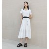 배색 포인트 밑단 프릴 롱 원피스 (ER2RD561)35239449